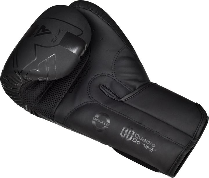 Actual product image Rdx Boxing Gloves F6 Matte Black-12OZ (12 OZ, 12)