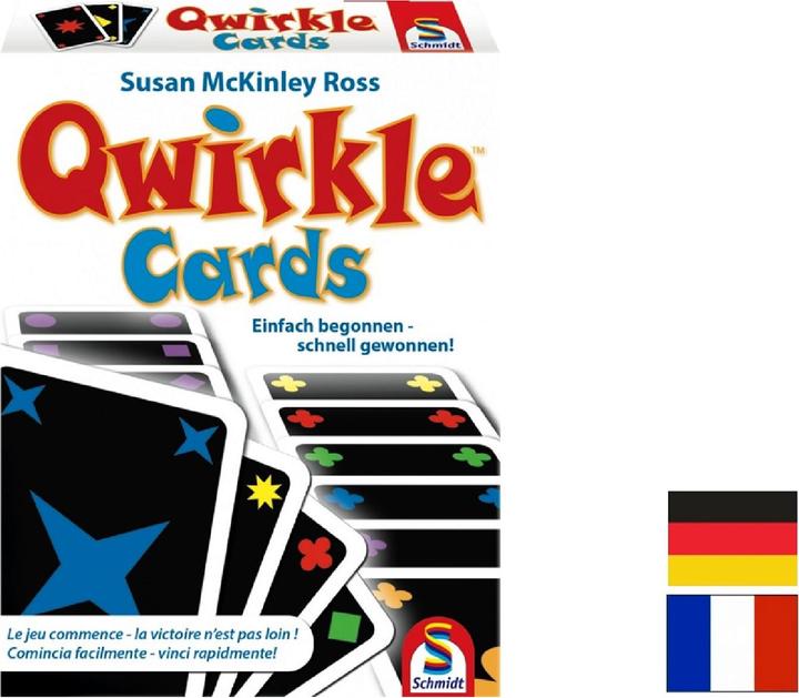 Actual product image Schmidt Spiele Qwirkle Cards (German, French, Italian)