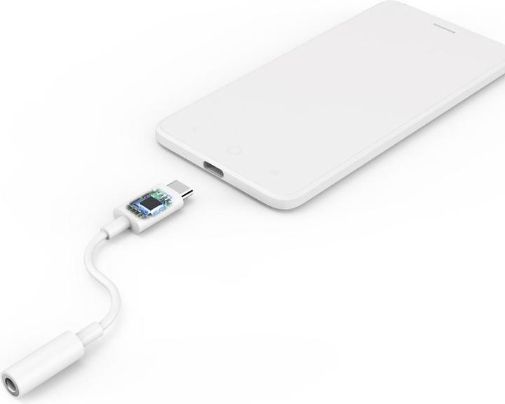 Immagine prodotto Hama Adattatore da USB-C a jack audio da 3,5 mm, bianco (USB tipo C, Jack da 3.5mm)
