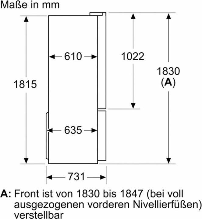 Actual product image Bosch Hausgeräte KFN96VPEA (605 l)