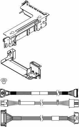Actual product image Lenovo ThinkSystem V3 2U x8/x8 PCIe Gen4 Rise