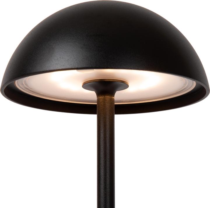 Produktbild Lucide JOY - Tischlampe Aussen - Ø 11,5 cm - LED Dim. - 1x1,5W 3000K - IP54 - Schwarz 15500/02/30 (175 lm)