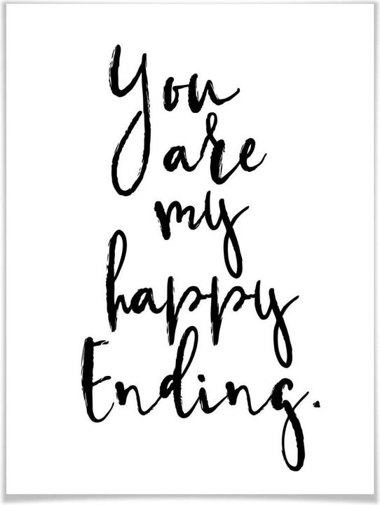 Produktbild Trenddeko You are my happy Ending (30 x 40 cm)