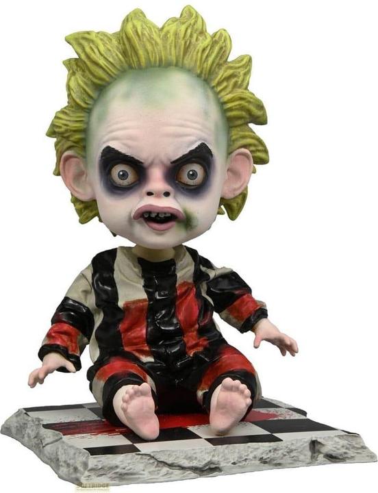 Actual product image Neca Beetlejuice Beetlejuice Head Knocker bobblehead figure Baby Beetlejuice 16 cm
