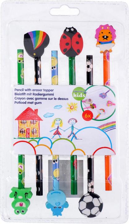 Actual product image Topwrite Pencil with eraser (Hard, 6 x)