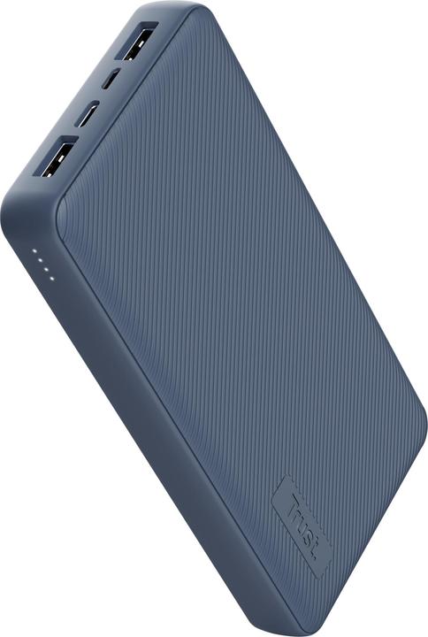 Actual product image Trust POWER BANK USB 20000MAH/PRIMO BLUE 25026 (20000 mAh, 15 W, 74 Wh)