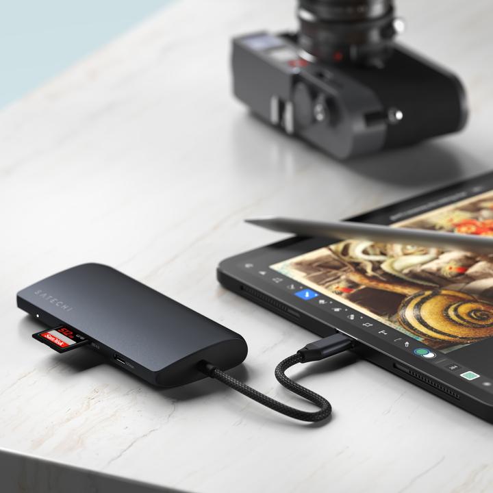 Immagine prodotto Satechi USB- C Multiport 8k con Ethernet (USB-C, 8 Porti)