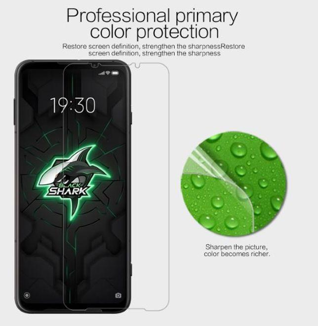 Actual product image Nillkin Super Clear Series Protective Film (1 Piece, Xiaomi Black Shark 3)
