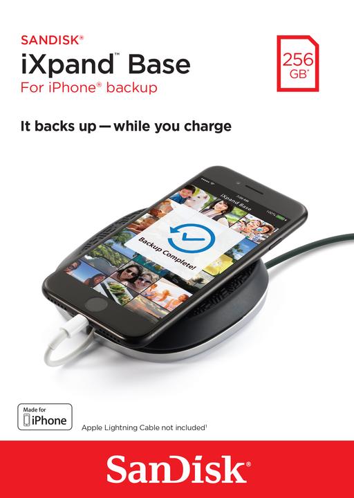 Actual product image SanDisk iXpand Base 256GB (256 GB, USB 2.0, Lightning)