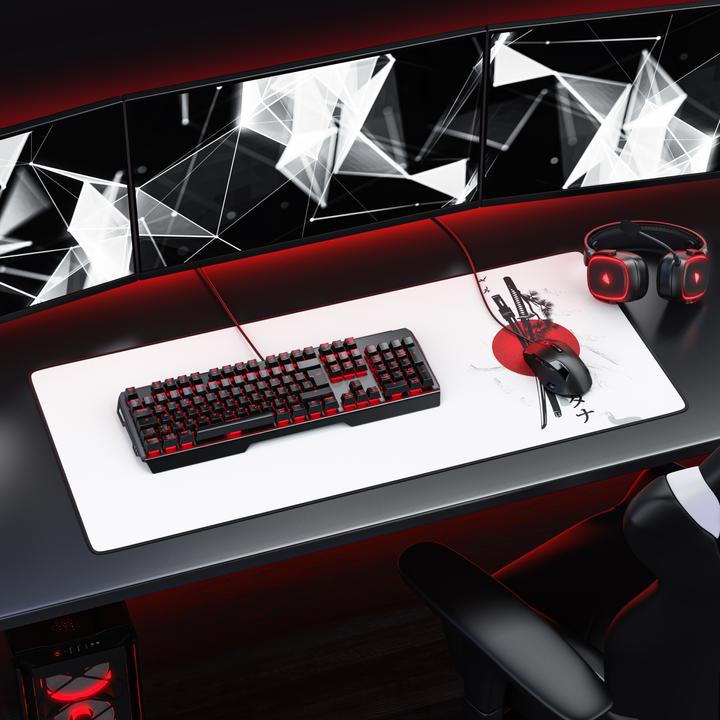Produktbild Titanwolf Gaming Mauspad, 900 x 400mm XXL Speed Gaming Mausmatte, Mauspad extra große Oberfläche, Japan Ink (XXL)