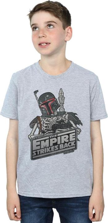 Actual product image Star Wars Boys Boba Fett Skeleton T-Shirt (152, 158)