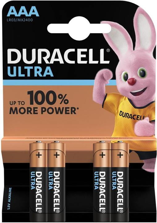 Produktbild Duracell Ultra (4 Stk., AAA, 1100 mAh)