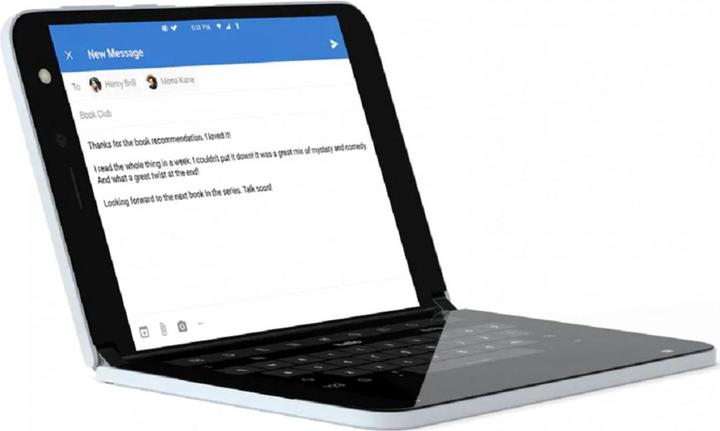 Produktbild Microsoft Surface Duo (128 GB, Glacier, 8.10", Dual SIM, 11 Mpx, 4G)