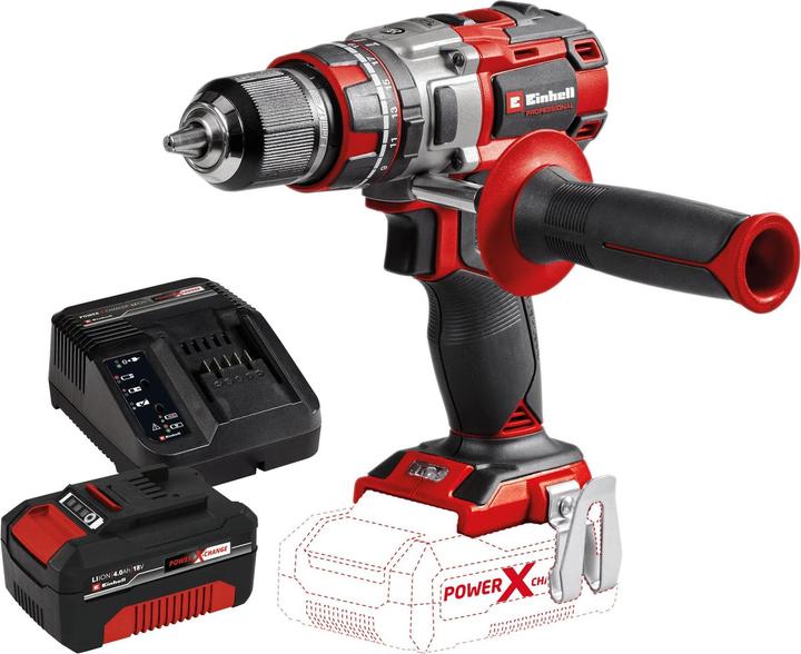 Actual product image Einhell Cordless impact drill TP-CD 18/80 Li-i BL Kit (1x 4.0 Ah) (Rechargeable battery operated)