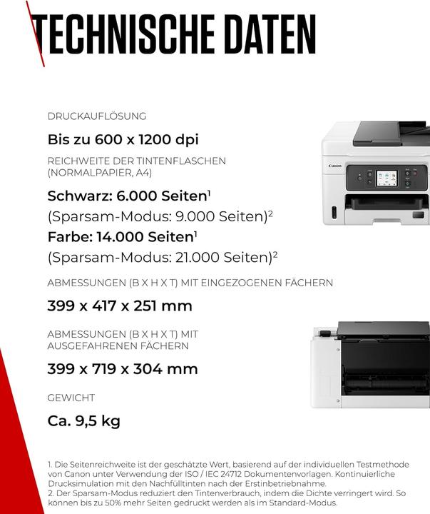 Produktbild Canon MAXIFY GX4050 (Tintentank, Farbe)