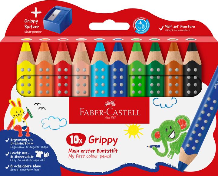Image du produit Faber-Castell Farbstiftetui Grippy 10 Stück sortiert