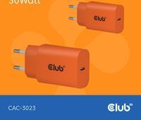 Immagine prodotto Club 3D Club3D Lifestyle Ladegerät USB-C 30Watt, 2Stk orange retail (30 W)