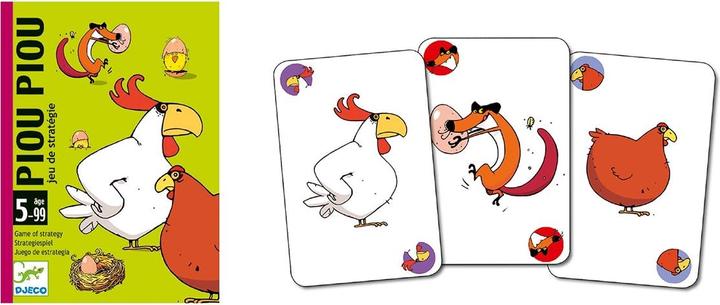 Image du produit Djeco Jeu de cartes Piou Piou (Allemand, Anglais)