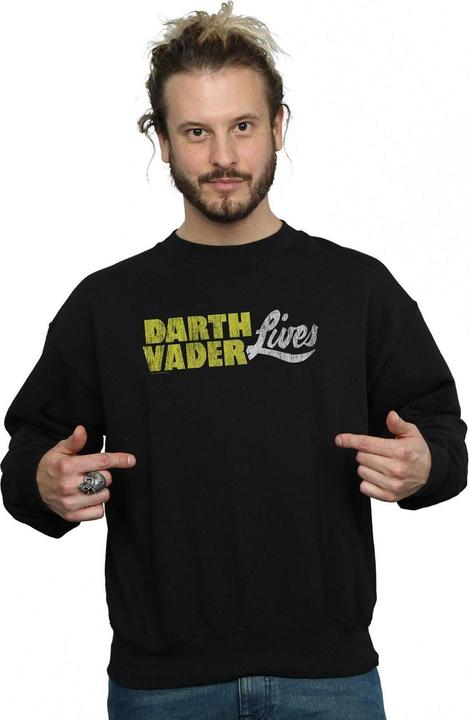 Immagine prodotto Star Wars Darth Vader Lives Logo Felpa Uomo (L)