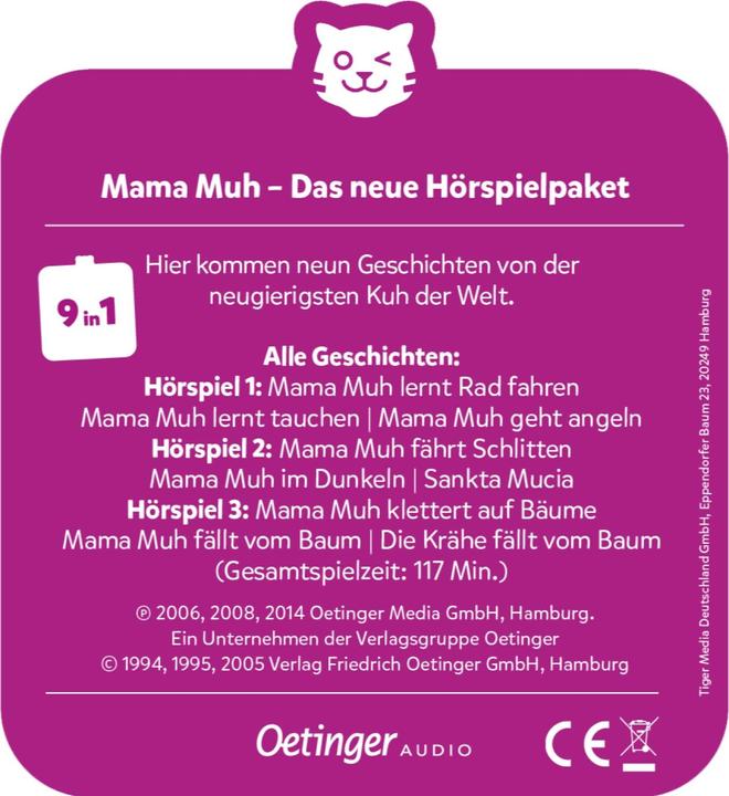 Produktbild Tigermedia multicard - Mama Muh - Das neue Hörspielpaket