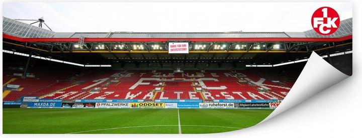 Produktbild 1.FC Kaiserslautern 1. FC Kaiserslautern Stadion Tribüne (120 x 50 cm)