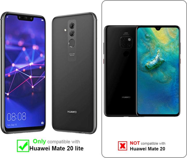 Actual product image Cadorabo Book Invisible Magnet Cover (Mate 20 Lite)