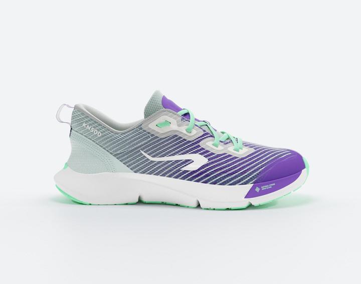 Produktbild Kiprun Laufschuhe Kinder Drop 0 - KN500 grün/schwarz (32)