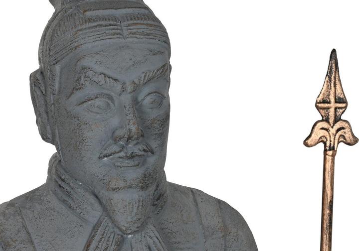Immagine prodotto Esprit Decorative Figure Home Grey Golden Oriental Warrior 35 x 32 x 118 cm