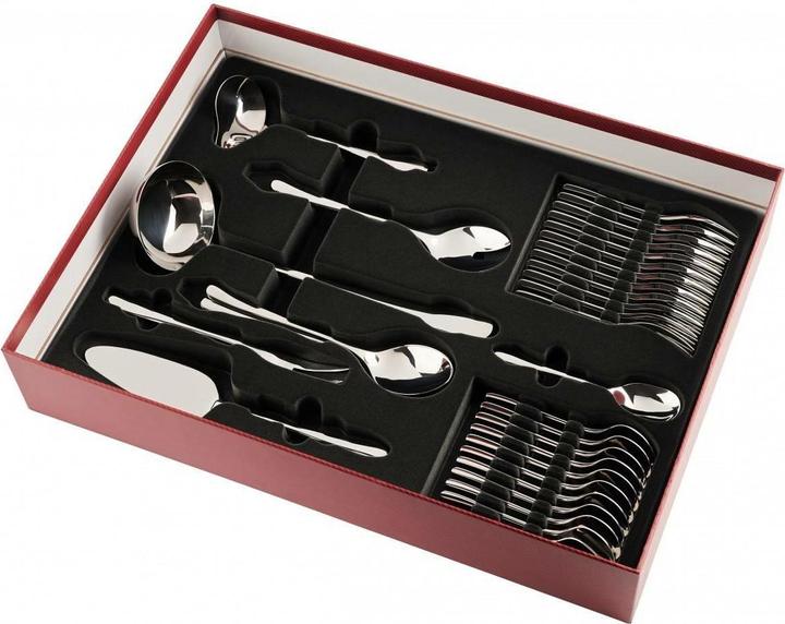 Actual product image Gerlach G01-0049P-ZEST-68PU-S1S1-01 Muza cutlery set 68 pieces in wooden box, 18/8 Stainless Steel (68 Piece, Cutlery set)