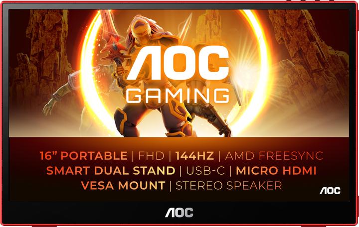 AOC 16G3 - Portable Display (1920 x 1080 Pixel, 15.60")