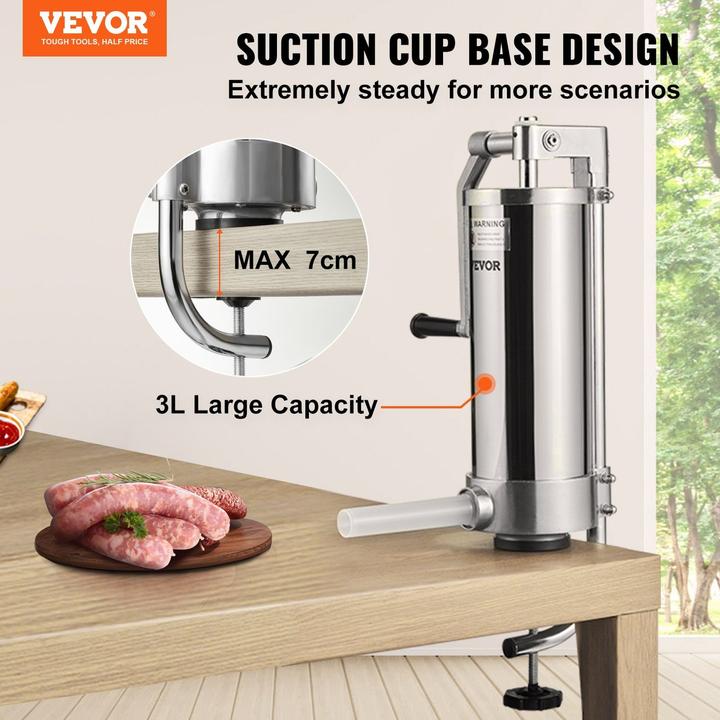 Actual product image Ich-zapfe Sausage filler, sausage filling machine, sausage press - 3 litres