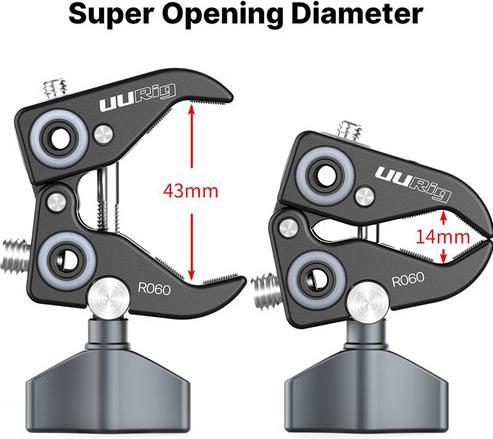 Produktbild Ulanzi Super Clamp Crab Rod Clip (Metal) (Schrauben, Halterungsbügel)