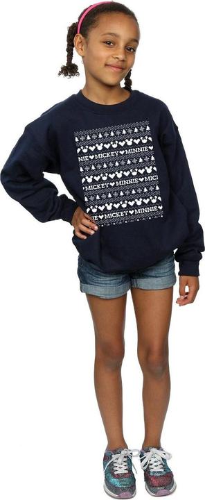 Immagine prodotto Disney Mickey And Minnie Christmas Fair Isle Felpa Ragazze (140, 146)