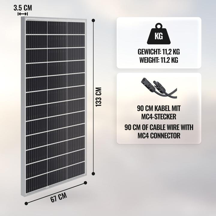 Actual product image Yangtze Solar Solar panel 165W (165 W, 11.20 kg)