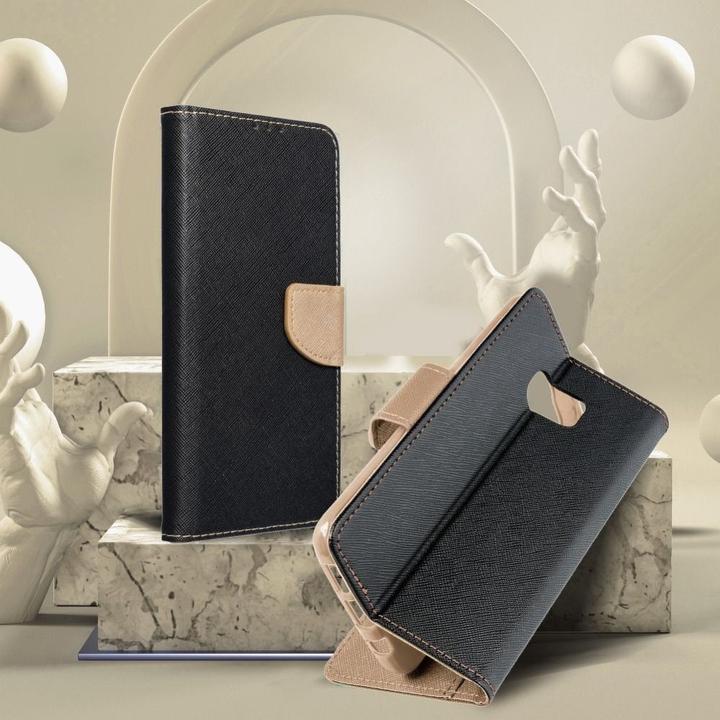 Actual product image Fancy Book Book case OEM for XIAOMI Redmi 10 black / gold (Xiaomi Redmi 10)