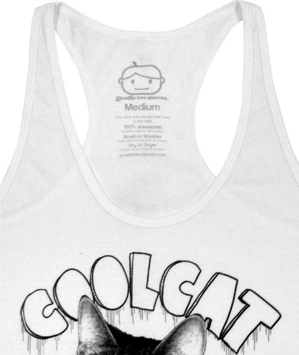 Immagine prodotto Goodie Two Sleeves Cool Canotta Gatto Donna (L)