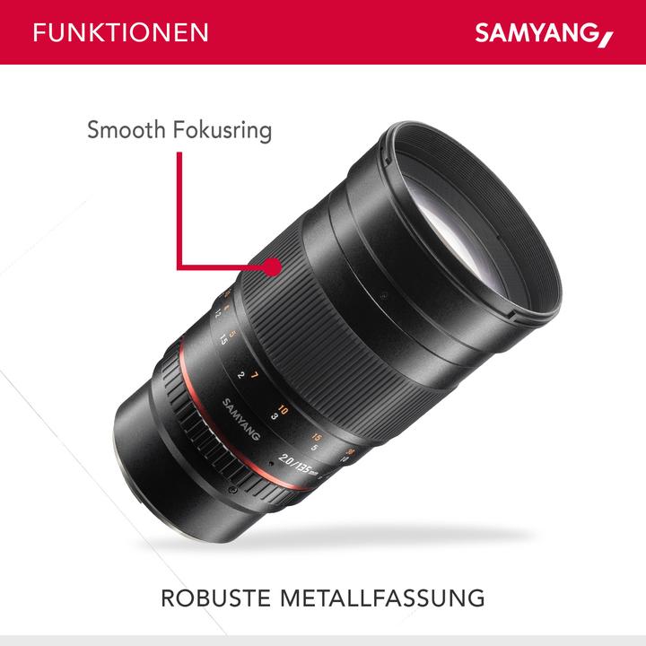 Actual product image Samyang 135mm f/2 ED UMC, Sony E (Sony E, full size)
