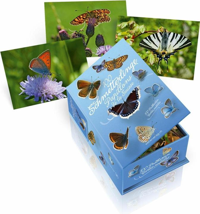 Produktbild Postkartenbox 100 Schmetterlinge der Schweiz (100 Stk.)