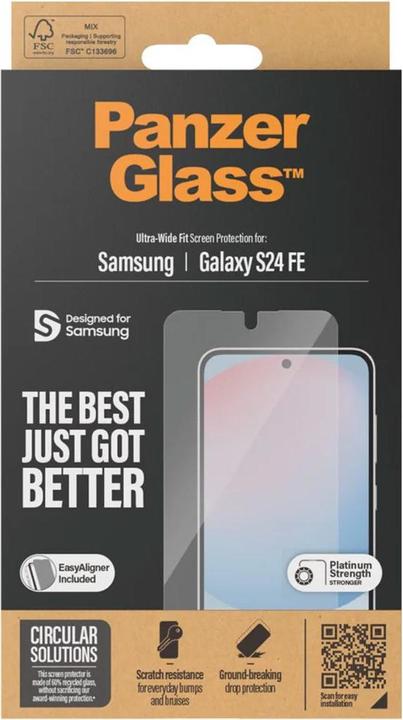 Immagine prodotto PanzerGlass Ultra-Wide Fit (1 Pezzo/i, Samsung Galaxy S24 FE)