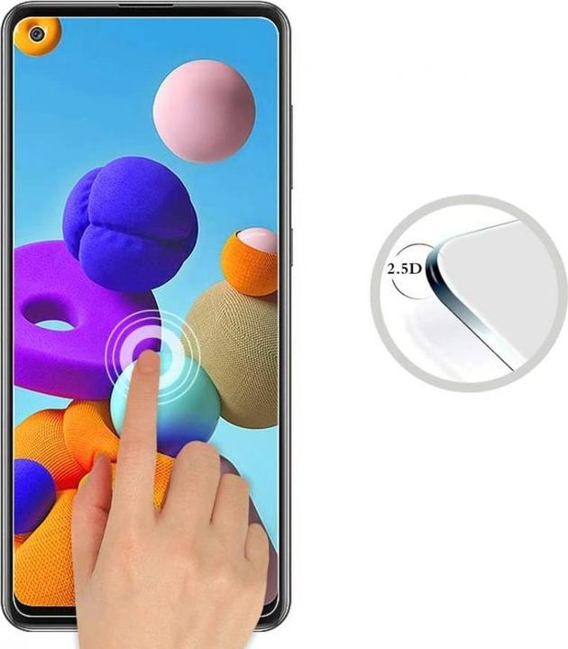 Produktbild Screenguard Samsung Galaxy A21s Panzerglas Schutzfolie Case Friendly Design (1 Stück, Samsung Galaxy A21s)