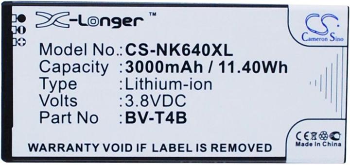 Produktbild NoName Battery for Microsoft Lumia 640 XL etc