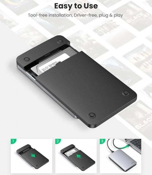 Image du produit Ugreen Boîtier en aluminium (2.5")