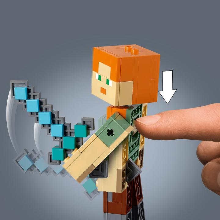 Actual product image LEGO Alex with chicken (21149, LEGO Minecraft)