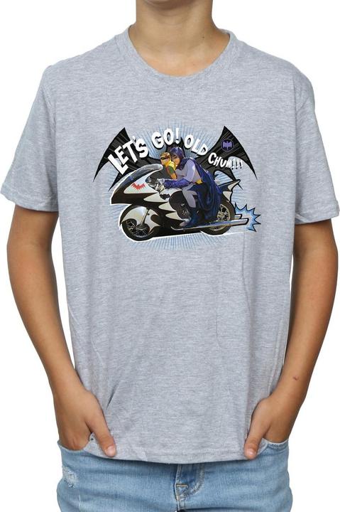 Actual product image Boys Batman TV Series Bat Bike T-Shirt (152, 158)