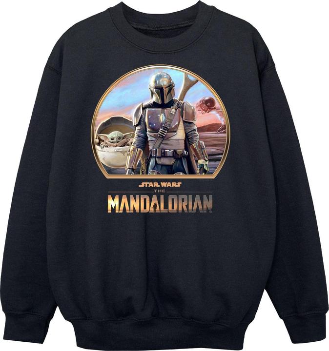 Actual product image Star Wars Boys The Mandalorian Mando And The Child Sweatshirt (128)