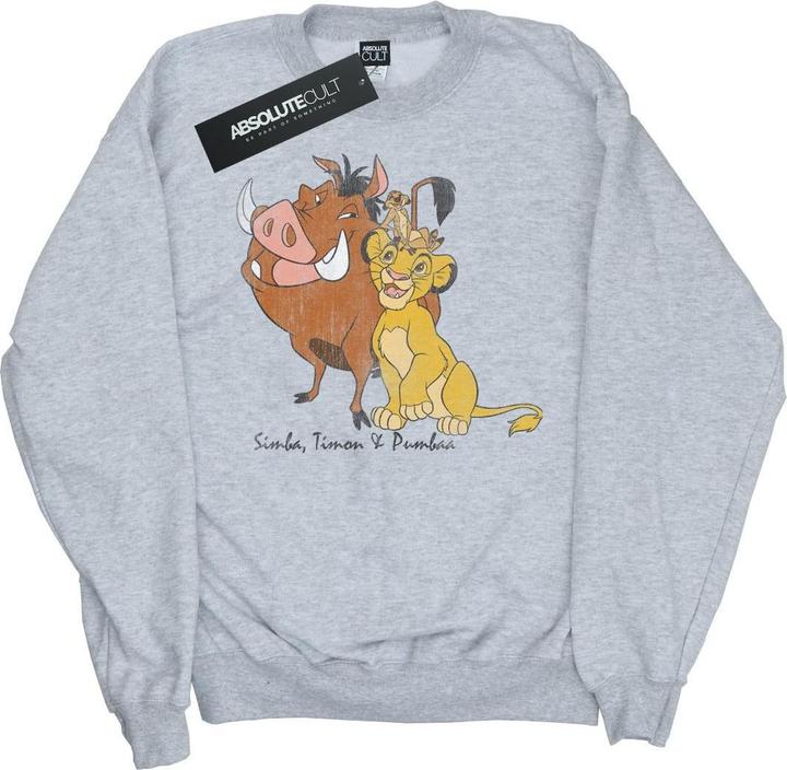 Disney Classic Simba Timon And Pumbaa Sweatshirt