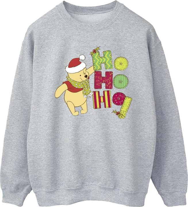 Actual product image Disney Mens Winnie The Pooh Ho Ho Ho Scarf Sweatshirt (5XL)