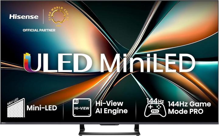 Produktbild Hisense TV 75U7Q sw Mini LED-TV ULED UHD,Multituner,120Hz,Smart,D.Vision,HDR (75", U7QF, LED, UHD, 2025)