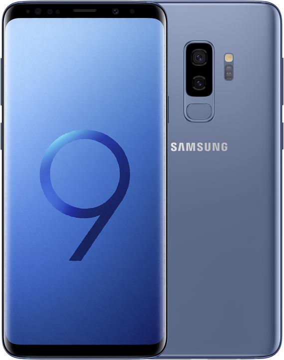 Samsung Galaxy S9+ EU (64 Go, Coral Blue, 6.20", Double SIM hybride, 12 Mpx, 4G)