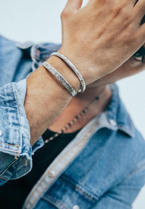 Produktbild Haze & Glory Armband Armreif - Live in the moment 925 Silber (18 cm, 925er Sterling Silber)